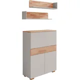 Home Affaire Büromöbel-Set, (Set, 3 tlg., Set: Sekretär, 2 Wandregale), Multifuktional mit Stauraum