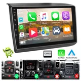 ESSGOO DAB+ 64G Android 15 Für Fiat Ducato 2006-2022 GPS Navi WiFi Carplay Autoradio (Digitalradio (DAB), 4+64GB(optional), RDS, AM, FM, Carplay Android Auto Bluetooth EQ USB GPS Navi WIFI Touchscreen) schwarz