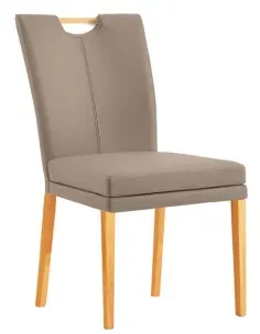 Niehoff Colorado Stuhl mit Griff, 4-Fuß Kernbuche, Microfaser Atlantis sand