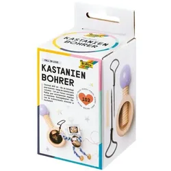 folia Kastanienbohrer-Set Holz 103-teilig braun