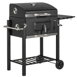 Outsunny Holzkohlegrill schwarz