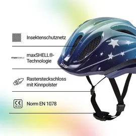 KED Meggy II Trend 44-49 cm Kinder stars/blue green glossy
