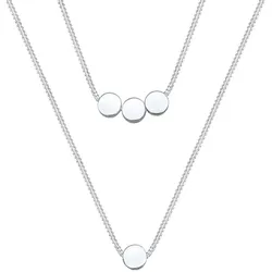 Elli Kreis Geo Layering Blogger 925 Sterling Silber Ketten   Damen 