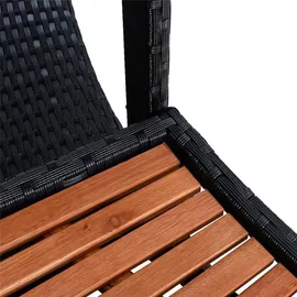Estexo Poolumrandung schwarz 200 cm