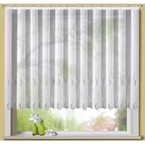 Stickereien Plauen Gardine Ramona (1 St), Kräuselband, transparent, veredelt mit echter Plauener Spitze Stickerei grün|weiß 300 cm x 145 cm