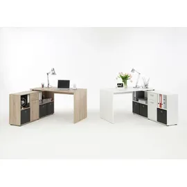 preisbrecher Schreibtisch >LEXO/LEX< in Eiche Dekor - 135,7x74,2x135,7cm (BxHxT)