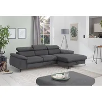 Cotta Ecksofa »Kitty L-Form«, Modern, L-Form, Bodenfreiheit 12,5 cm grau