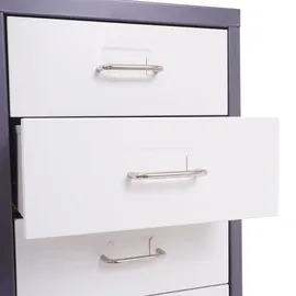 Mendler Boston Rollcontainer 69x28x41 cm dunkelgrau