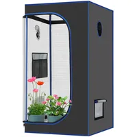 VIEWALL Growzelt 90x90x180cm,Grow Zelt für Pflanzen,Anzuchtbox,Zuchtzelt,Gewächshaus Box,Growschrank für Blumen,Gemüse,Kräuter,Tomaten,Geeignet für Den Innen und Außenbereich