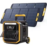 VTOMAN FlashSpeed Pro 3600 Tragbare Powerstation mit 2 * 400W Solarpanel, 3600W Solargenerator, 3096Wh LiFePO4-Akku, Erweiterbar bis 6192Wh, Schnellladung in 2 Stunden für Camping, Garten, Wohnmobil
