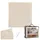 Relaxdays Sonnensegel, 2x2 m, Polyester, wasserdicht, Segeltuch mit Ösen & Spannseilen, Sonnentuch quadratisch, beige