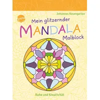 Arena Mein glitzernder Mandala-Malblock. Ruhe und Kreativität