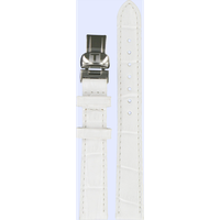 Tissot Leder T-wave Lederband Weiss 14/12mm T600033106 - alligator-prägung,rind,weiß