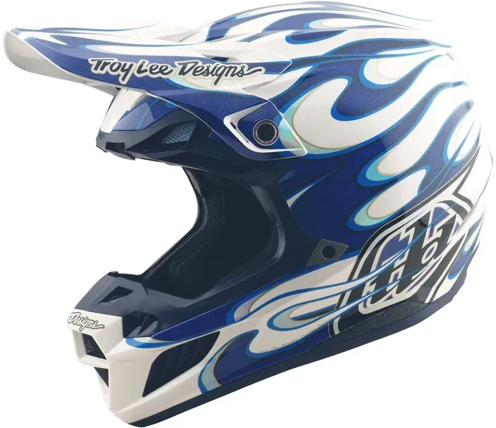 Troy Lee Designs Se5 Composite Torched Motocrosshelm Blau - M