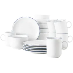 Seltmann Weiden Compact Blaurand Frühstücks-Set 18-teilig