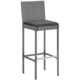 vidaXL Gartenbar-Set 5-tlg. Grau