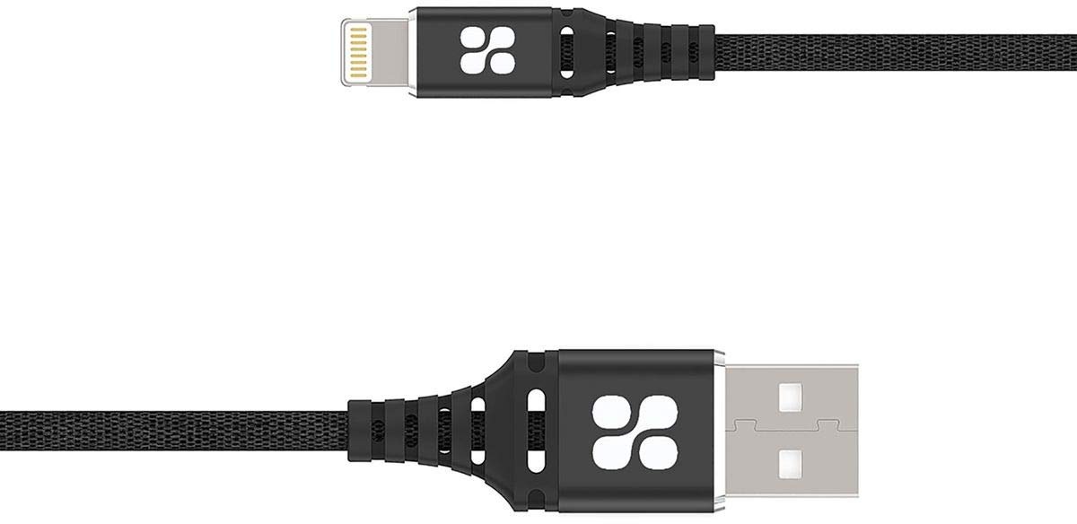 USB-Blitzkabel, Hochleistungs-2,4-A-Apple-MFi-zertifizierter Schnellladekabel mit USB-A-Kabel mit 2 m netzgepanzertem, verwickelungsfreiem Kabel und ultradünnem Anschluss für iPhone, iPod, iPad Pro