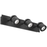 FARO Coco Wandleuchte 3-flammig Schwarz