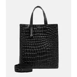 Liebeskind Berlin Kroko Paper Bag Tote M schwarz