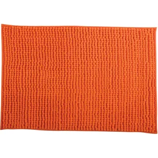 Badteppich Chenille Orange 50 x 80 cm