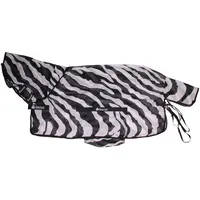 Bucas Buzz-Off Full Neck Pony- black/white, Groesse:105