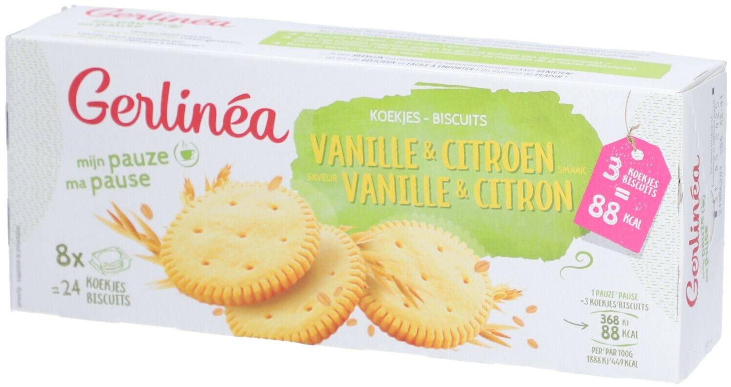 Gerlinéa Biscuits Vanille & Citron 156 g Snack