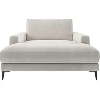 INOSIGN Chaiselongue Downtown Loungemöbel zum Relaxen, B/T/H: 132/170/84 cm, auch in Bouclé, Cord und Easy care - leicht mir Wasser zu reinigen weiß