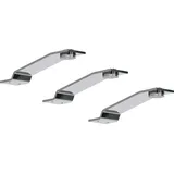 Wiemann Aufbauleuchte, LED fest integriert, (3er Set) silberfarben