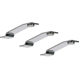 Wiemann Aufbauleuchte, LED fest integriert, (3er Set) silberfarben