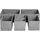 Amazon Basics Aufbewahrungskiste 6-tlg. grau