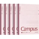 KOKUYO Notizbuch Pakkuno3A A kariert Pink