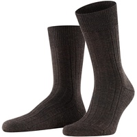 Falke Herren Socken Teppich im Schuh SO Wolle einfarbig 1 Paar, Braun Dark Brown 5450), 41-42