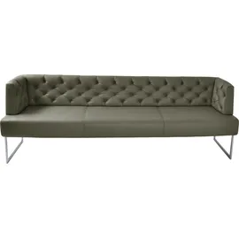 K+W Komfort & Wohnen »Creso«, im modernen Chesterfield-Look, Füße in Edelstahl-Optik zypresse, 84462148-0 B/H/T: 202 cm x 83 cm x 67 cm