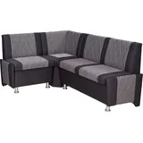 RODNIK Eckbank, Polsterecke, Truhenbank mit Stauraum, „Polin“ Grau, variable Montage