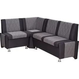 RODNIK Eckbank, Polsterecke, Truhenbank mit Stauraum, „Polin“ Grau, variable Montage