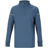 Endurance Funktionsshirt "Kredly", Jungen, Gr. 140, blau (blau, grau), 85% Polyester, 15% Elasthan, unifarben, normal, ohne Ausschnitt, Shirts Funktionsshirt, mit reflektierenden Elementen