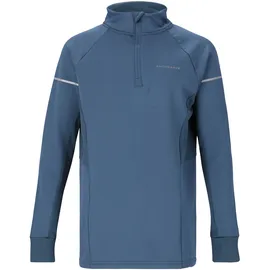 Endurance Funktionsshirt "Kredly", Jungen, Gr. 140, blau (blau, grau), 85% Polyester, 15% Elasthan, unifarben, normal, ohne Ausschnitt, Shirts Funktionsshirt, mit reflektierenden Elementen
