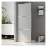 vidaXL Begehbare Duschwand mit voll mattiertem ESG-Glas 80x195 cm