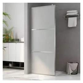 vidaXL Begehbare Duschwand mit voll mattiertem ESG-Glas 80x195 cm
