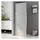 vidaXL Begehbare Duschwand mit voll mattiertem ESG-Glas 80x195 cm
