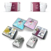 Fiftyeight Henkelbecher-Set 2-tlg. - jeweils 350 ml + Servietten