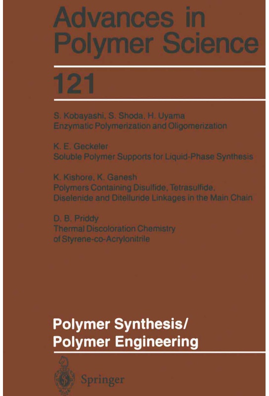 Polymer Synthesis/Polymer Engineering  Kartoniert (TB)