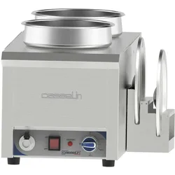 Bain-marie Wasser beheizt für Sauce 2 x 7,5L CBMES275 Casselin