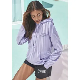 Buffalo Hoodie mit Statement Druck Lila 40/42