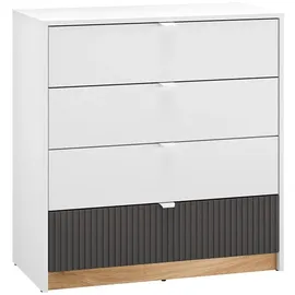 petits-meubles Kommode Ronan 82 cm Weiß