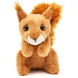 Uni-Toys - Eichhörnchen Plushie - 13 cm (Höhe) - Plüsch-Waldtier - Plüschtier, Kuscheltier