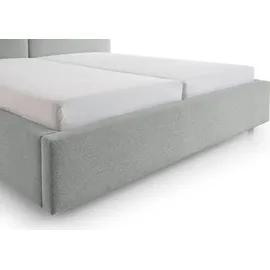 Meise Möbel meise.möbel Polsterbett Cube 180 x 200 cm Stoff Ash