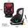 XOMAX G409 IOT Kindersitz drehbar 360°, ISOFIX I mitwachsend I 0-36 kg, 0-12 Jahre, Gruppe 0+/1/2/3, 5-Punkt-Gurt, 3-Punkt-Gurt I Bezug waschbar I ECE R129 I Black-Red