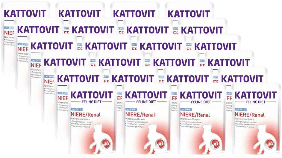 Kattovit Niere/Renal Ente 24x85g Beutel (Rabatt für Stammkunden 3%)