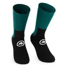 Assos tactica t5 unisex mtb socke schwarz grun - 35-38
